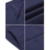 imageCOOFANDY Mens Casual Pants Classic Fit Straight Legs Flat Front Twill PantsNavy
