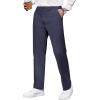 imageCOOFANDY Mens Casual Pants Classic Fit Straight Legs Flat Front Twill PantsNavy