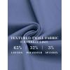 imageCOOFANDY Mens Casual Pants Elastic Waist Drawstring Chino Pants Cotton Twill Trousers with PocketsBlue