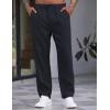 imageCOOFANDY Mens Casual Pants Relaxed Fit Flat Front Expandable Waist Chino Slack TrousersDark Blue