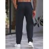imageCOOFANDY Mens Casual Pants Relaxed Fit Flat Front Expandable Waist Chino Slack TrousersDark Blue