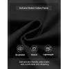 imageCOOFANDY Mens Casual Shorts Cotton Elastic Waist Drawstring Shorts Lightweight Summer Beach Shorts2 Pack  Black  White