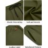 imageCOOFANDY Mens Casual Shorts Cotton Elastic Waist Drawstring Shorts Lightweight Summer Beach ShortsArmy Green