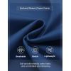 imageCOOFANDY Mens Casual Shorts Cotton Elastic Waist Drawstring Shorts Lightweight Summer Beach ShortsBlue
