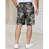imageCOOFANDY Mens Casual Shorts Cotton Elastic Waist Drawstring Shorts Lightweight Summer Beach ShortsCamouflage 1