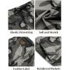 imageCOOFANDY Mens Casual Shorts Cotton Elastic Waist Drawstring Shorts Lightweight Summer Beach ShortsCamouflage 1