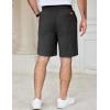 imageCOOFANDY Mens Casual Shorts Cotton Elastic Waist Drawstring Shorts Lightweight Summer Beach ShortsCarbon Grey