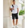 imageCOOFANDY Mens Casual Shorts Cotton Elastic Waist Drawstring Shorts Lightweight Summer Beach ShortsCarbon Grey