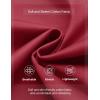 imageCOOFANDY Mens Casual Shorts Cotton Elastic Waist Drawstring Shorts Lightweight Summer Beach ShortsDark Red