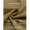 imageCOOFANDY Mens Casual Shorts Cotton Elastic Waist Drawstring Shorts Lightweight Summer Beach ShortsLight Brown