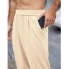 imageCOOFANDY Mens Casual Sweatpants Open Bottom Lounge Pants Lightweight Baggy Workout Yoga Track PantsBeige