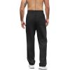 imageCOOFANDY Mens Casual Sweatpants Open Bottom Lounge Pants Lightweight Baggy Workout Yoga Track PantsBlack