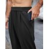 imageCOOFANDY Mens Casual Sweatpants Open Bottom Lounge Pants Lightweight Baggy Workout Yoga Track PantsBlack