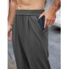 imageCOOFANDY Mens Casual Sweatpants Open Bottom Lounge Pants Lightweight Baggy Workout Yoga Track PantsDark Grey