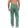 imageCOOFANDY Mens Casual Sweatpants Open Bottom Lounge Pants Lightweight Baggy Workout Yoga Track PantsGreen