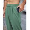 imageCOOFANDY Mens Casual Sweatpants Open Bottom Lounge Pants Lightweight Baggy Workout Yoga Track PantsGreen