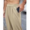 imageCOOFANDY Mens Casual Sweatpants Open Bottom Lounge Pants Lightweight Baggy Workout Yoga Track PantsKhaki