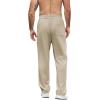 imageCOOFANDY Mens Casual Sweatpants Open Bottom Lounge Pants Lightweight Baggy Workout Yoga Track PantsKhaki