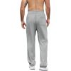 imageCOOFANDY Mens Casual Sweatpants Open Bottom Lounge Pants Lightweight Baggy Workout Yoga Track PantsLight Grey