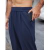 imageCOOFANDY Mens Casual Sweatpants Open Bottom Lounge Pants Lightweight Baggy Workout Yoga Track PantsNavy Blue