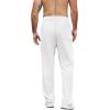 imageCOOFANDY Mens Casual Sweatpants Open Bottom Lounge Pants Lightweight Baggy Workout Yoga Track PantsWhite