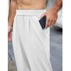 imageCOOFANDY Mens Casual Sweatpants Open Bottom Lounge Pants Lightweight Baggy Workout Yoga Track PantsWhite