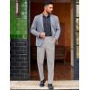imageCOOFANDY Mens Classic Casual Dress Pants Expandable Waist Suit Pant Slim Fit Flat Front SlacksLight Grey