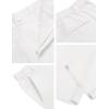 imageCOOFANDY Mens Cotton Linen Pants Elastic Waist Lightweight Casual Pants Relaxed Fit Yoga Beach Pants with Pockets01white