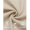 imageCOOFANDY Mens Cotton Linen Pants Elastic Waist Lightweight Casual Pants Relaxed Fit Yoga Beach Pants with Pockets02beige