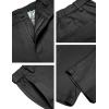 imageCOOFANDY Mens Cotton Linen Pants Elastic Waist Lightweight Casual Pants Relaxed Fit Yoga Beach Pants with Pockets02black