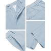 imageCOOFANDY Mens Cotton Linen Pants Elastic Waist Lightweight Casual Pants Relaxed Fit Yoga Beach Pants with Pockets02blue