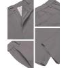 imageCOOFANDY Mens Cotton Linen Pants Elastic Waist Lightweight Casual Pants Relaxed Fit Yoga Beach Pants with Pockets02dark Grey