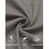 imageCOOFANDY Mens Cotton Linen Pants Elastic Waist Lightweight Casual Pants Relaxed Fit Yoga Beach Pants with Pockets02dark Grey