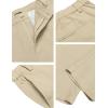 imageCOOFANDY Mens Cotton Linen Pants Elastic Waist Lightweight Casual Pants Relaxed Fit Yoga Beach Pants with Pockets02light Khaki