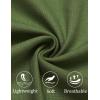 imageCOOFANDY Mens Cotton Linen Pants Elastic Waist Lightweight Casual Pants Relaxed Fit Yoga Beach Pants with PocketsArmy Green