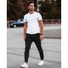 imageCOOFANDY Mens Cotton Linen Pants Elastic Waist Lightweight Casual Pants Relaxed Fit Yoga Beach Pants with PocketsBlack Plaid 