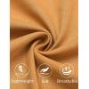 imageCOOFANDY Mens Cotton Linen Pants Elastic Waist Lightweight Casual Pants Relaxed Fit Yoga Beach Pants with PocketsBrown