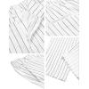 imageCOOFANDY Mens Cotton Linen Pants Elastic Waist Lightweight Casual Pants Relaxed Fit Yoga Beach Pants with PocketsWhite  Black Stripe 
