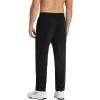 imageCOOFANDY Mens Cotton Sweatpants Open Bottom Lounge Pants Lightweight Casual Jogger Pants with Pockets2 Pack BlackDark Grey