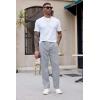 imageCOOFANDY Mens Cotton Sweatpants Open Bottom Lounge Pants Lightweight Casual Jogger Pants with Pockets2 Pack BlackGrey