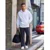 imageCOOFANDY Mens Cotton Sweatpants Open Bottom Lounge Pants Lightweight Casual Jogger Pants with Pockets2 Pack Dark GreyNavy Blue