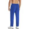 imageCOOFANDY Mens Cotton Sweatpants Open Bottom Lounge Pants Lightweight Casual Jogger Pants with PocketsBlue