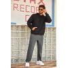 imageCOOFANDY Mens Cotton Sweatpants Open Bottom Lounge Pants Lightweight Casual Jogger Pants with PocketsDark Grey