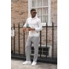 imageCOOFANDY Mens Cotton Sweatpants Open Bottom Lounge Pants Lightweight Casual Jogger Pants with PocketsGrey