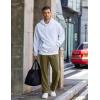 imageCOOFANDY Mens Cotton Sweatpants Open Bottom Lounge Pants Lightweight Casual Jogger Pants with PocketsKhaki