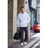 imageCOOFANDY Mens Cotton Sweatpants Open Bottom Lounge Pants Lightweight Casual Jogger Pants with PocketsNavy Blue
