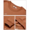 imageCOOFANDY Mens Crewneck Sweatshirts Long Sleeves Fleece Sweatshirts Thermal Casual Pullover ShirtCaramel