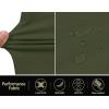 imageCOOFANDY Mens Hybrid Casual Golf Shorts 9quot Stretch Lightweight Quick Dry Summer Hiking Travel Shorts with Zipper PocketsArmy Green