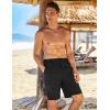 imageCOOFANDY Mens Hybrid Casual Golf Shorts 9quot Stretch Lightweight Quick Dry Summer Hiking Travel Shorts with Zipper PocketsBlack
