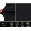imageCOOFANDY Mens Hybrid Casual Golf Shorts 9quot Stretch Lightweight Quick Dry Summer Hiking Travel Shorts with Zipper PocketsBlack